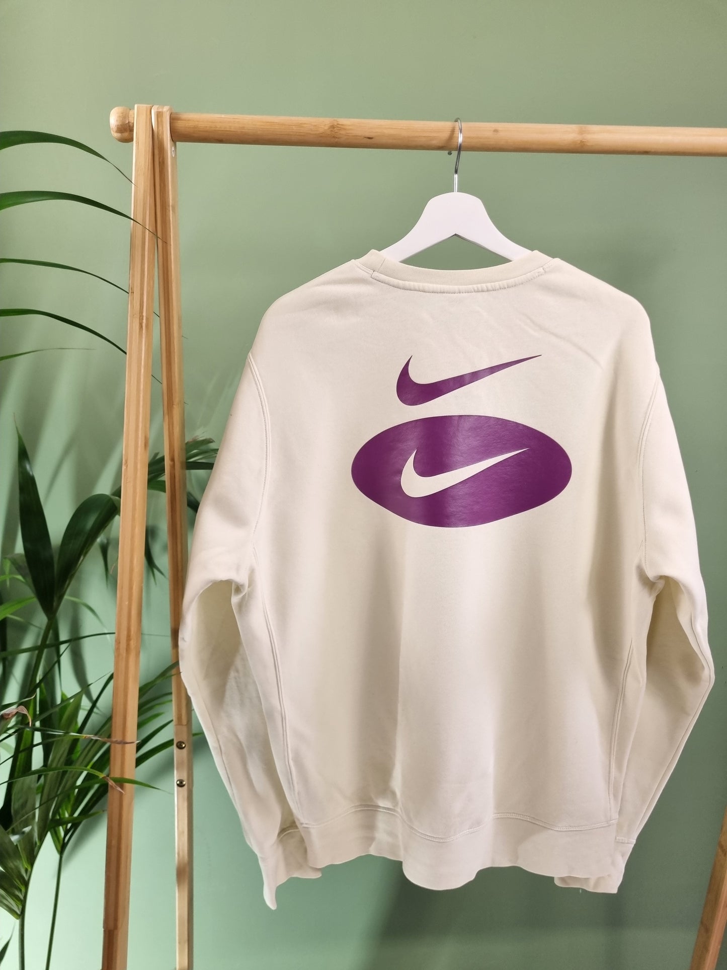 Nike double swoosh sweater maat M