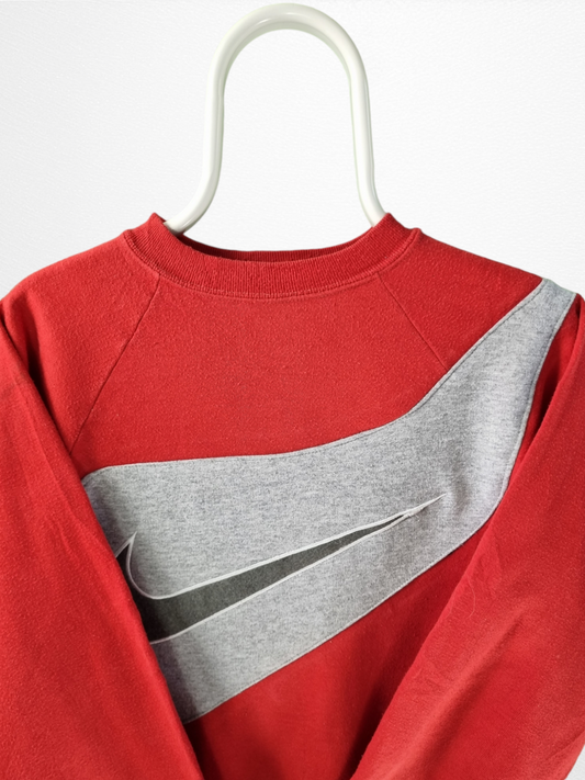 Nike reworked big swoosh sweater maat M