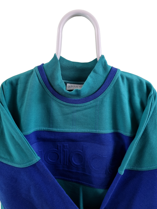 Adidas 80s RARE sweater met hoge col maat S