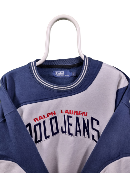 Ralph Lauren polo jeans rework sweater maat M