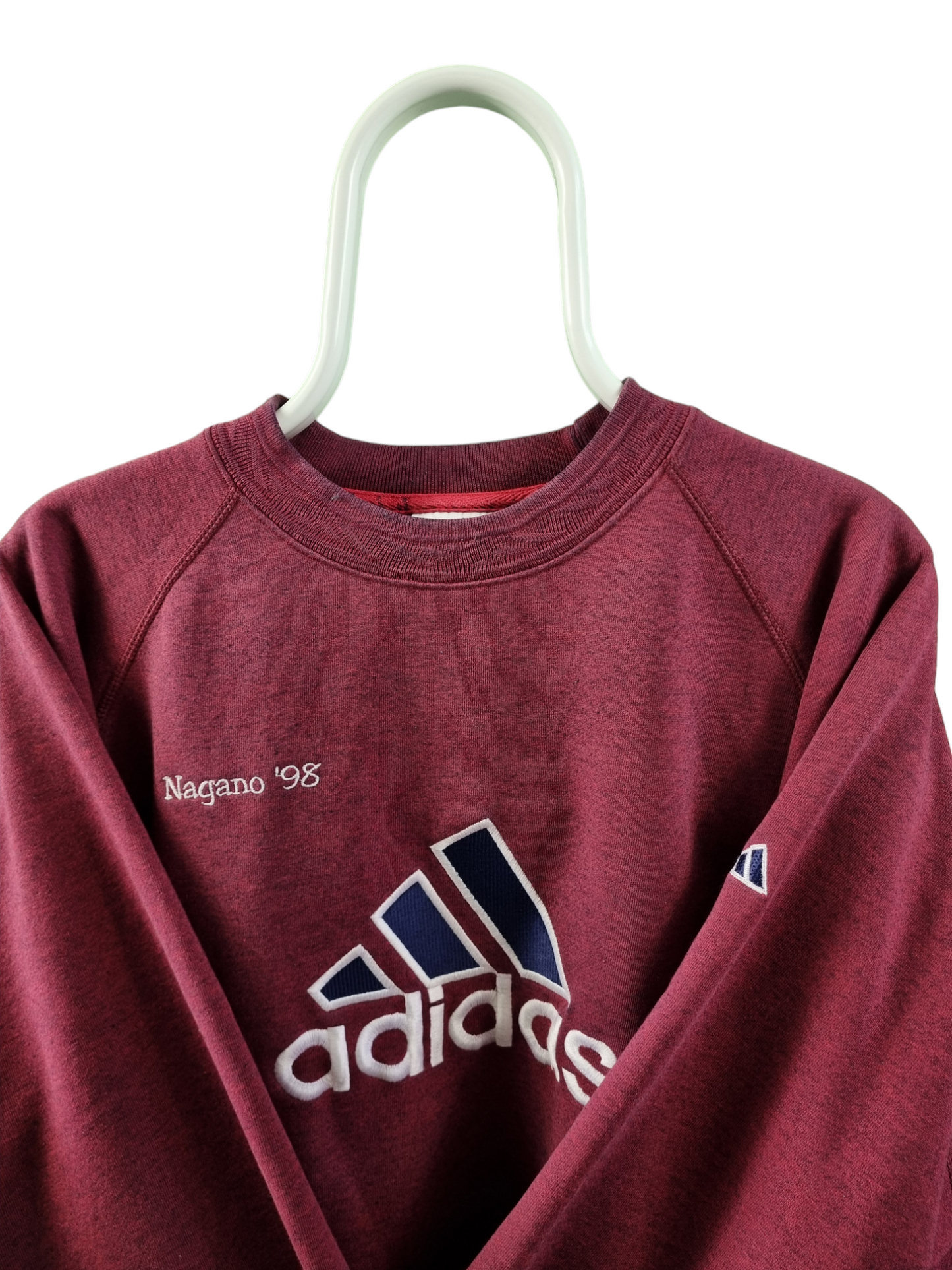 Adidas 80s embroidered logo sweater maat M