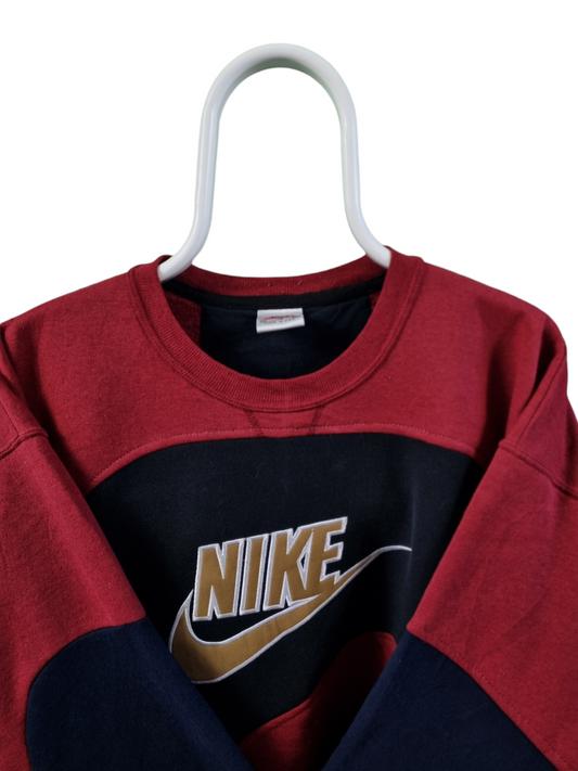 Nike 90s front logo rework sweater maat L