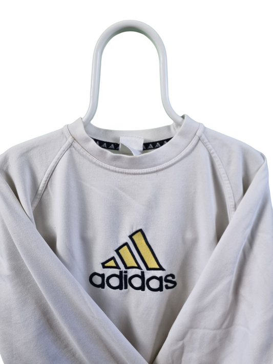 Adidas 90s front embroidered logo sweater maat S