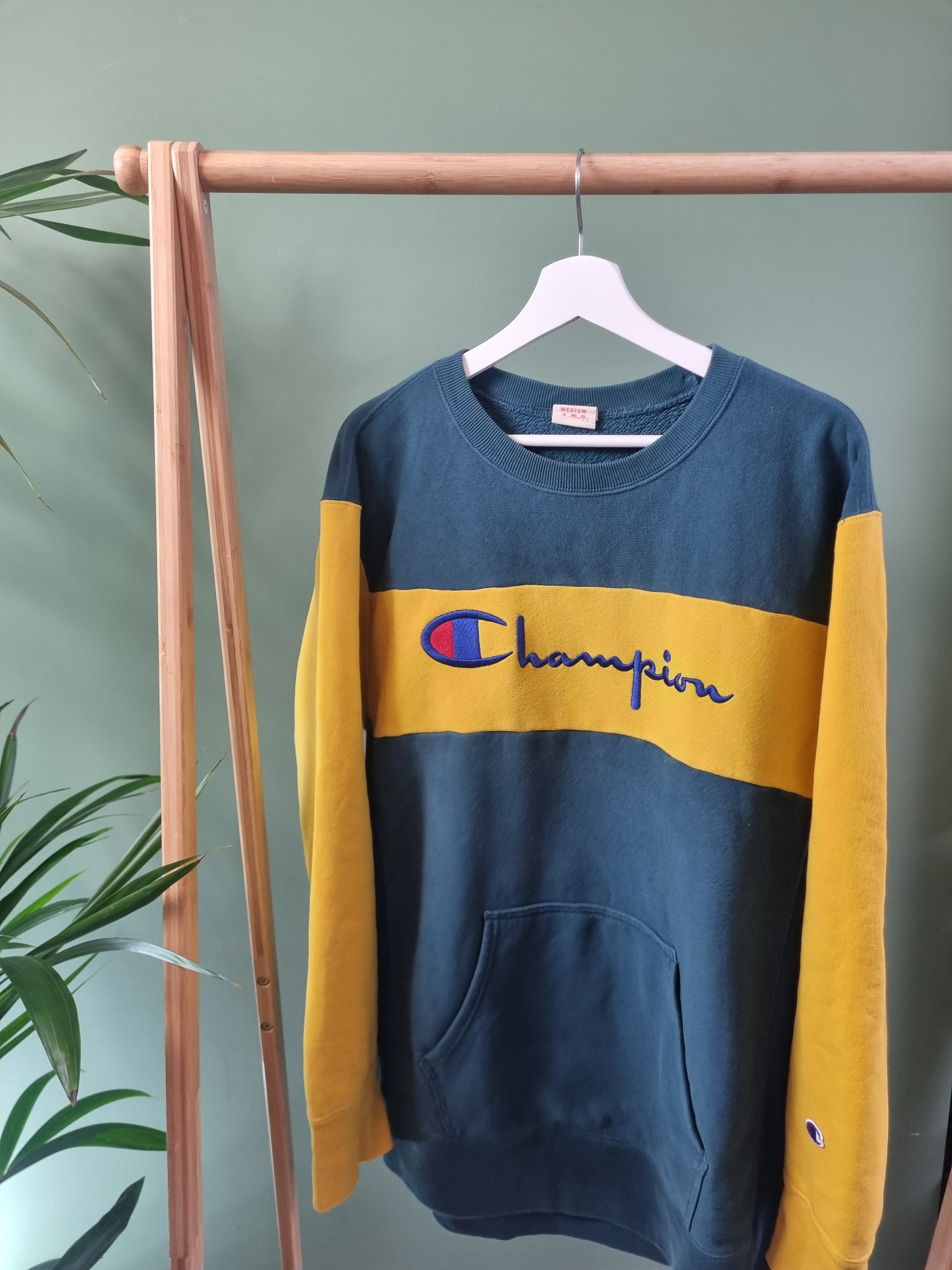 Champion sweater outlet geel