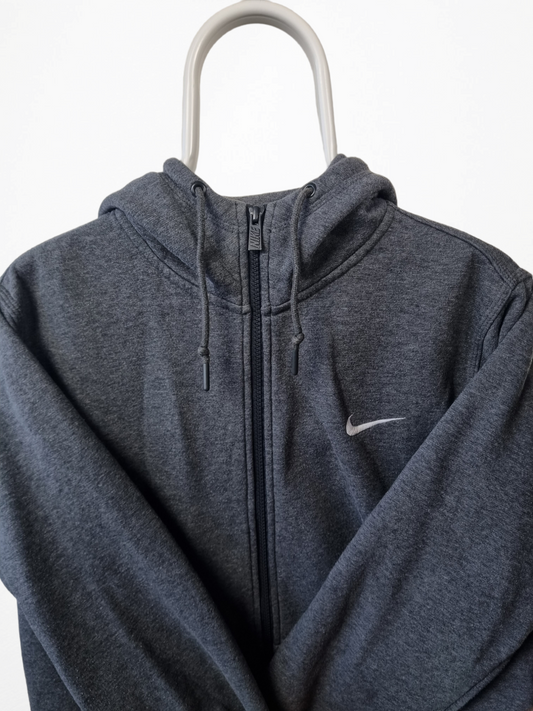 Nike chest swoosh hooded zipper maat L