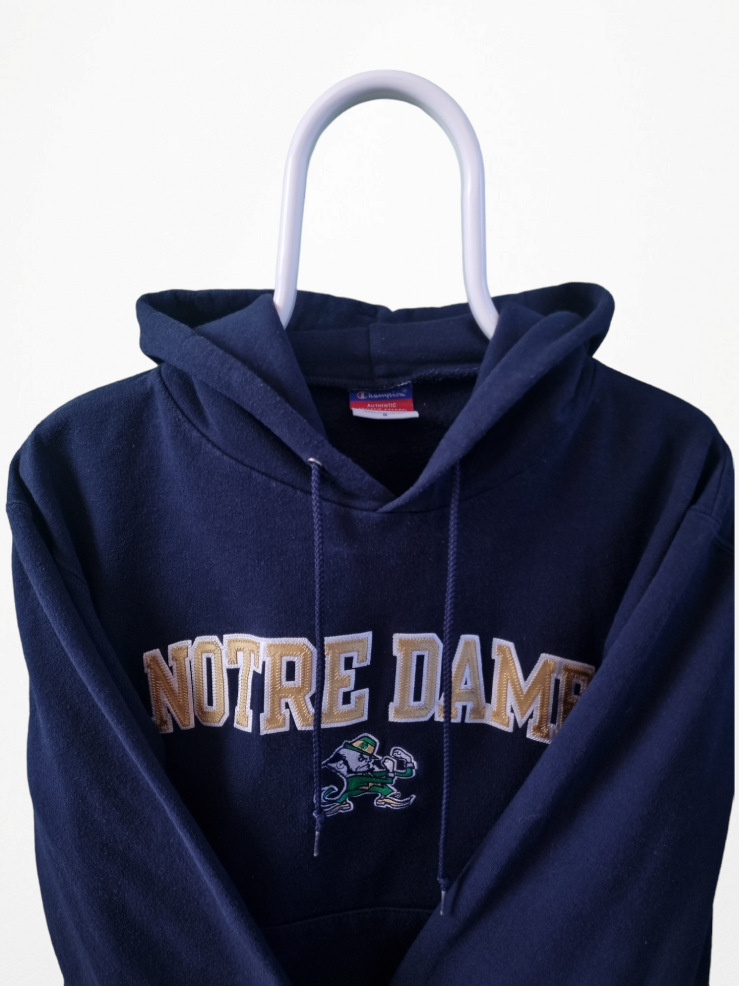 Champion US college Notre Dame hoodie maat S